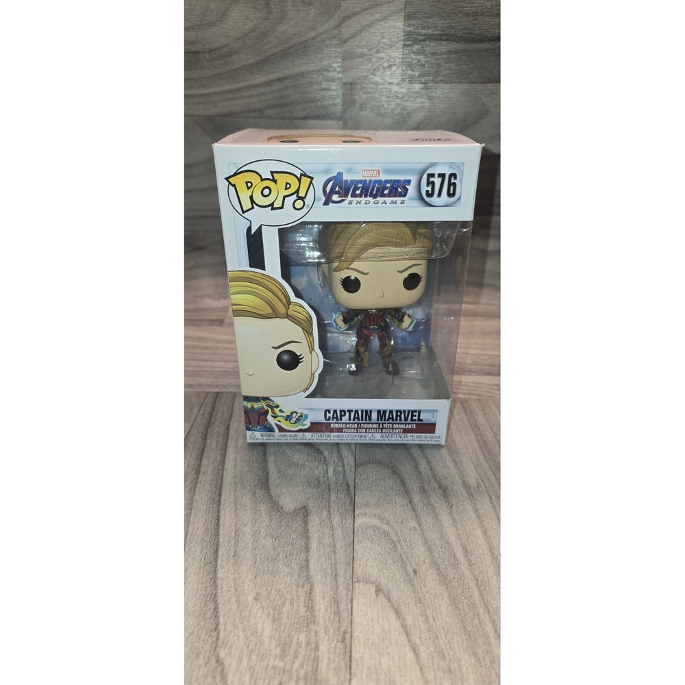 Funko Pop Avengers Captain Marvel Endgame 576 Bobble-Head Vinyl Figurine New